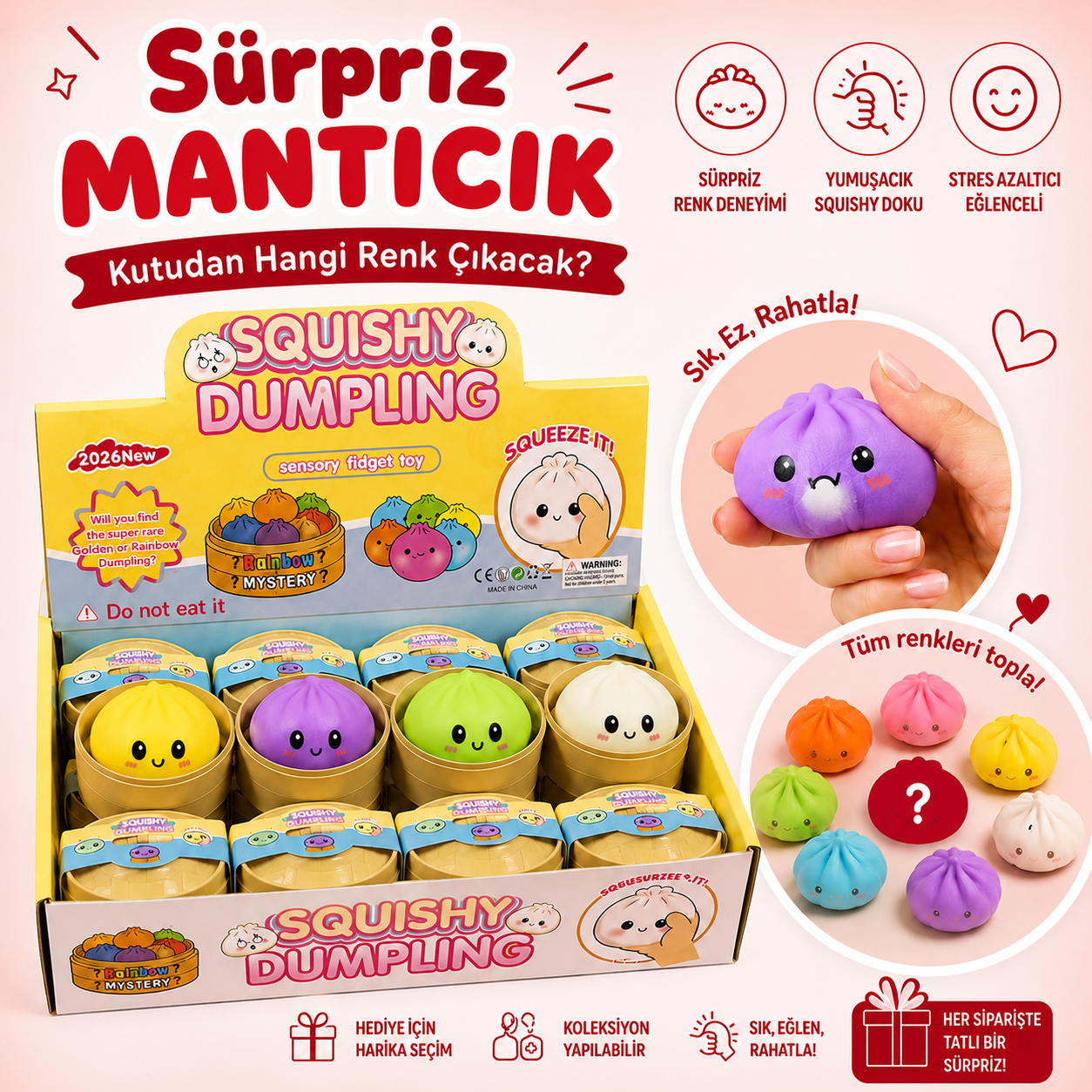 Fixumi™ Sürpriz Mantı Squishy