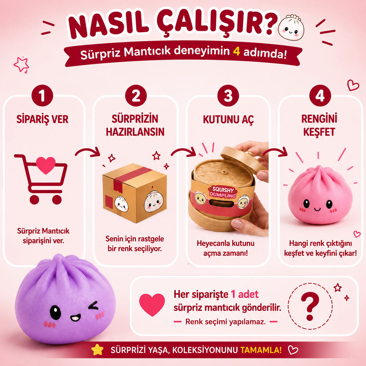 Fixumi™ Sürpriz Mantı Squishy